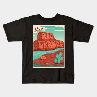 Rio Grande Travel Poster Kids T-Shirt